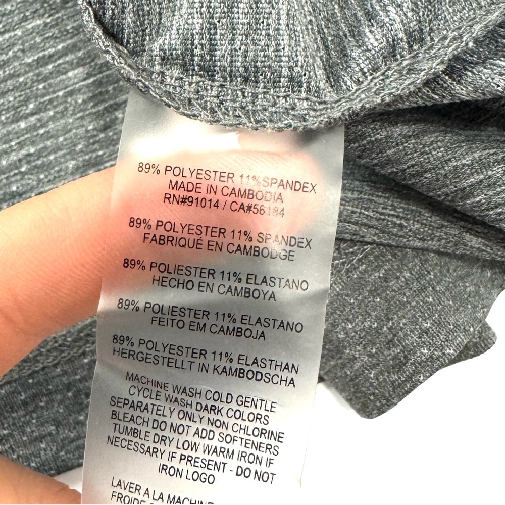 EP NY Golf Womens L Cap Sleeve 1/4 Zip Mock Polo Shirt Grey Contrast Lightweight - Picture 11 of 14